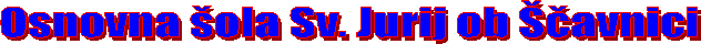 Osnovna ola Sv. Jurij ob avnici